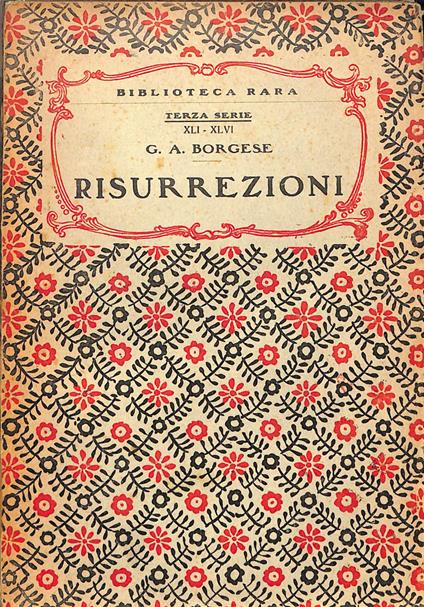 Risurrezioni - copertina