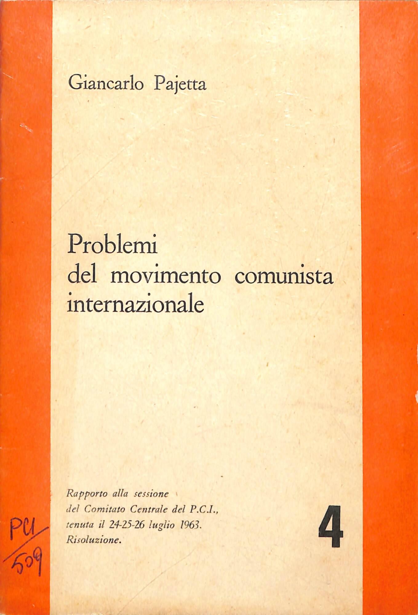 Problemi del movimento comunista internazionale