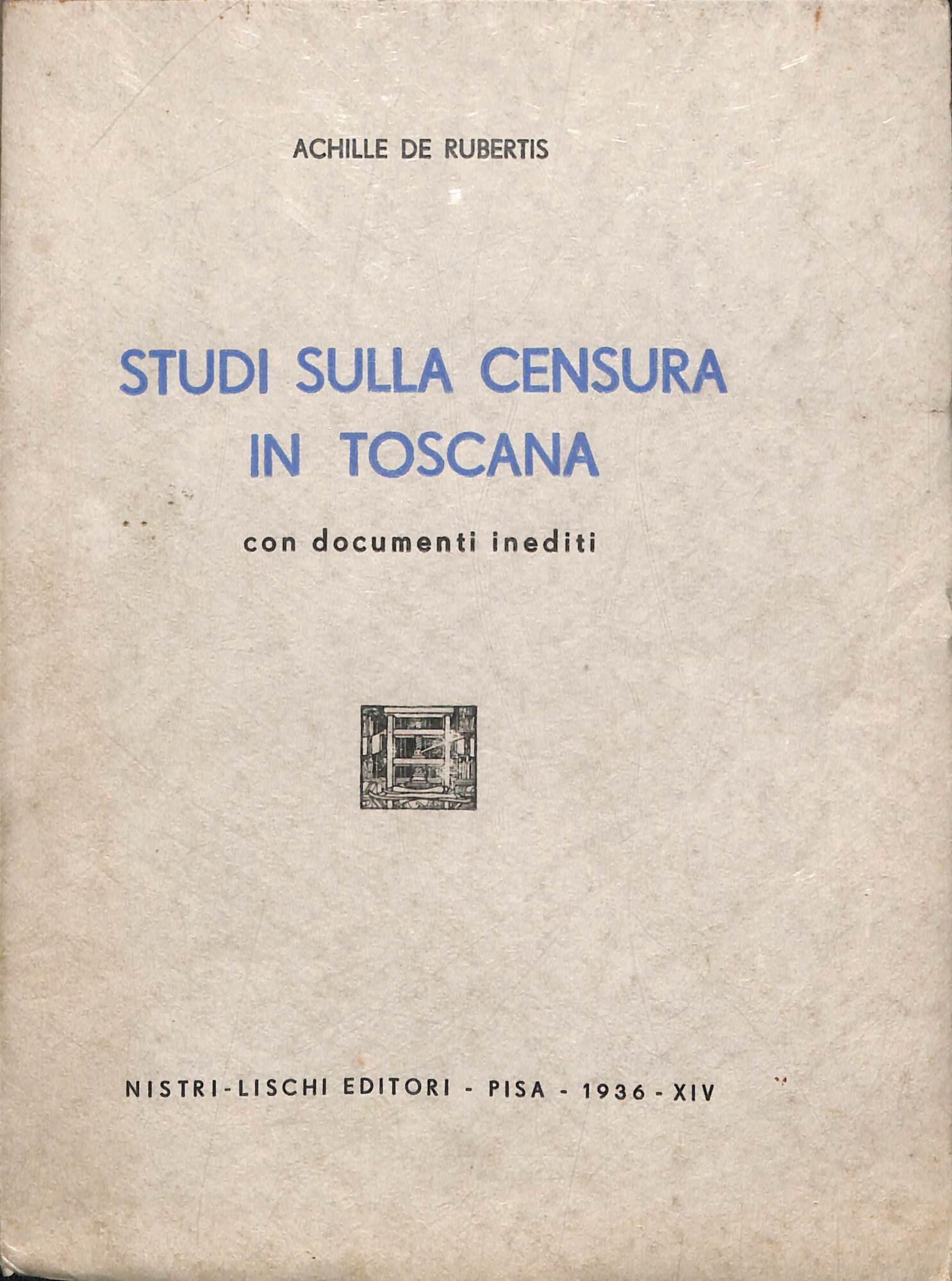 Studi sulla censura in Toscana