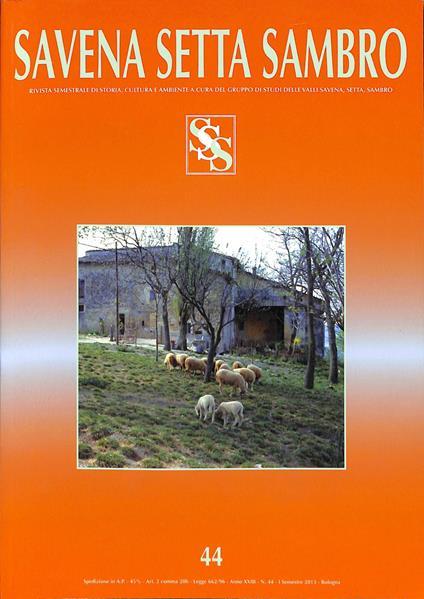 Savena Setta Sambro n. 44. I semestre 2013 - copertina