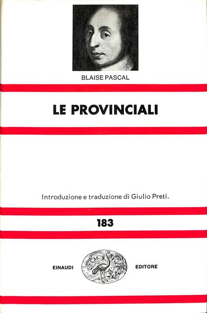 Le provinciali - Blaise Pascal - copertina
