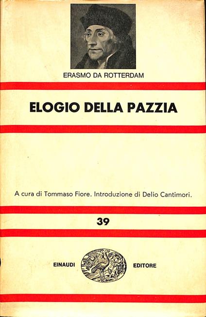 Elogio della pazzia - Erasmo da Rotterdam - copertina
