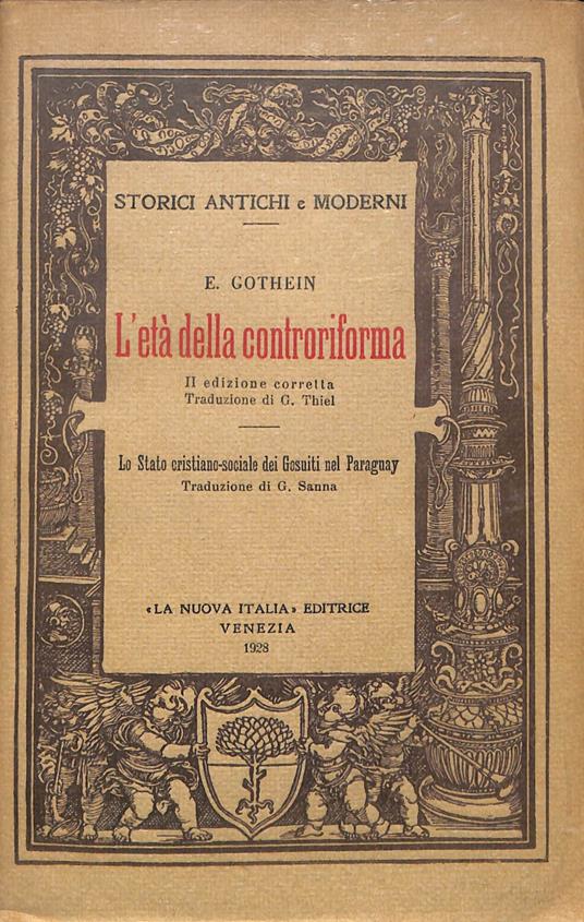 L'età della controriforma - Eberhard Gothein - copertina