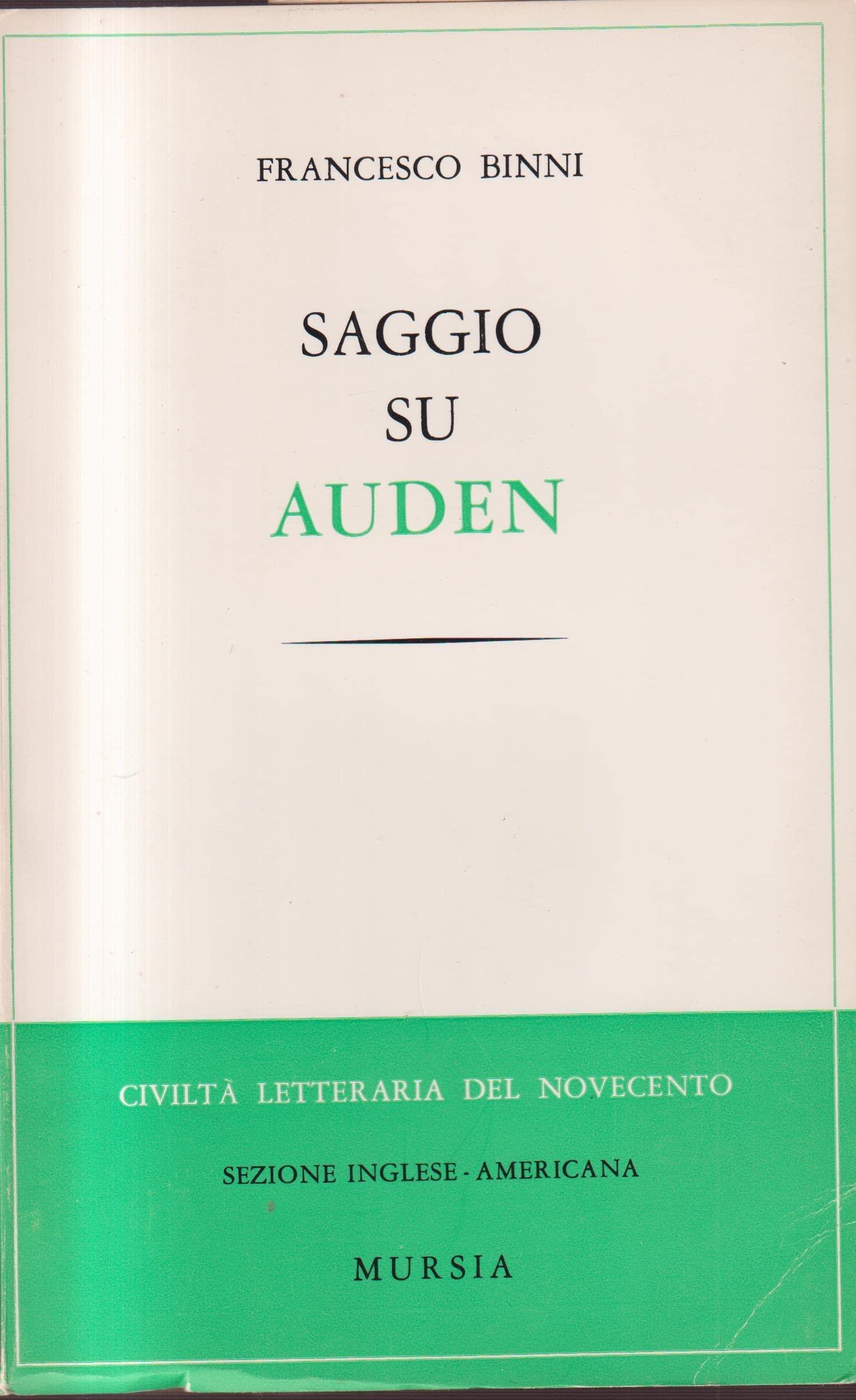Saggio su Auden
