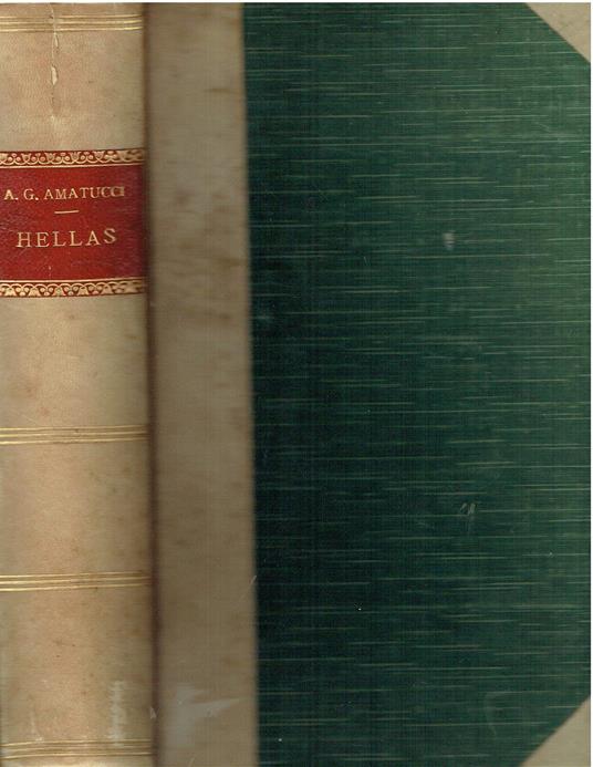 Hellas. Disegno storico della civiltà greca - Vol. I. Dai tempi più antichi al secolo v a. cr. - copertina