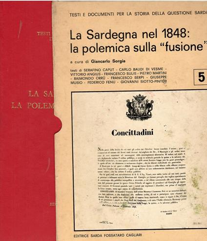La Sardegna nel 1848 La polemica sulla fusione - copertina