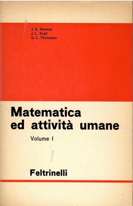 Matematica Ed Attività Umane - copertina