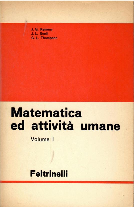 Matematica Ed Attività Umane - copertina