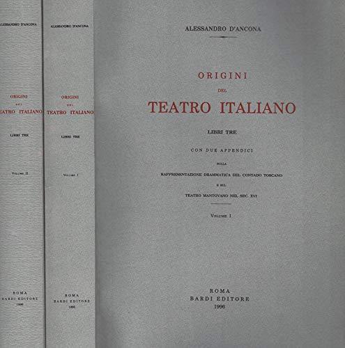 Origine del teatro italiano - Libri tre - Alessandro D'Ancona - copertina