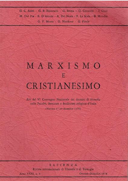 Marxismo e cristianesimo - copertina