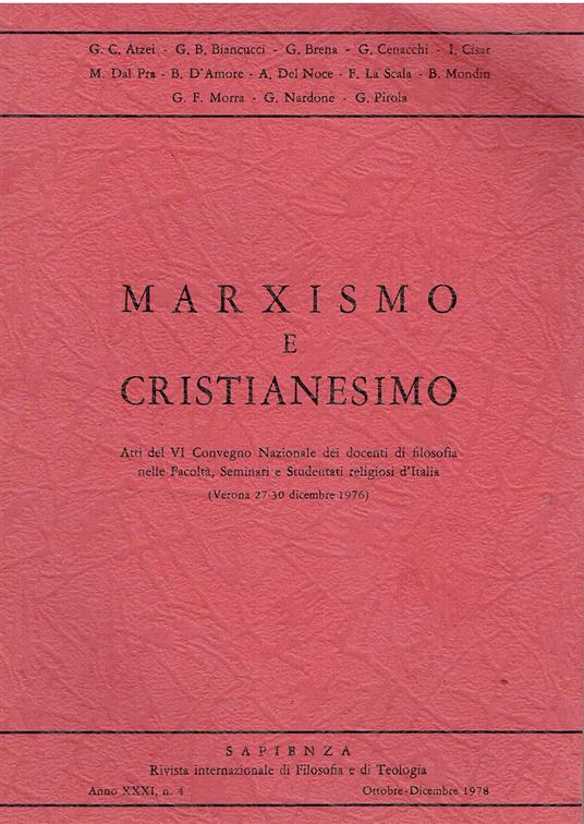 Marxismo e cristianesimo - copertina