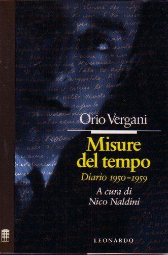 MISURE DEL TEMPO - DIARIO 1950-1959 - copertina