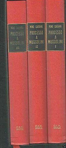 PROCESSO A MUSSOLINI - 3 VOLUMI 1966 - copertina