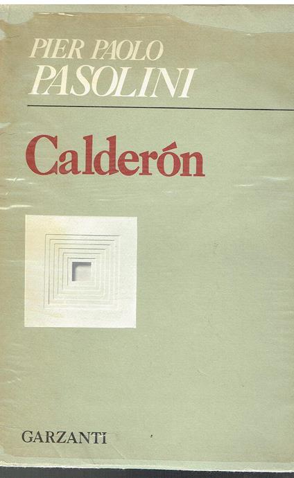 Calderon - Pier Paolo Pasolini - copertina