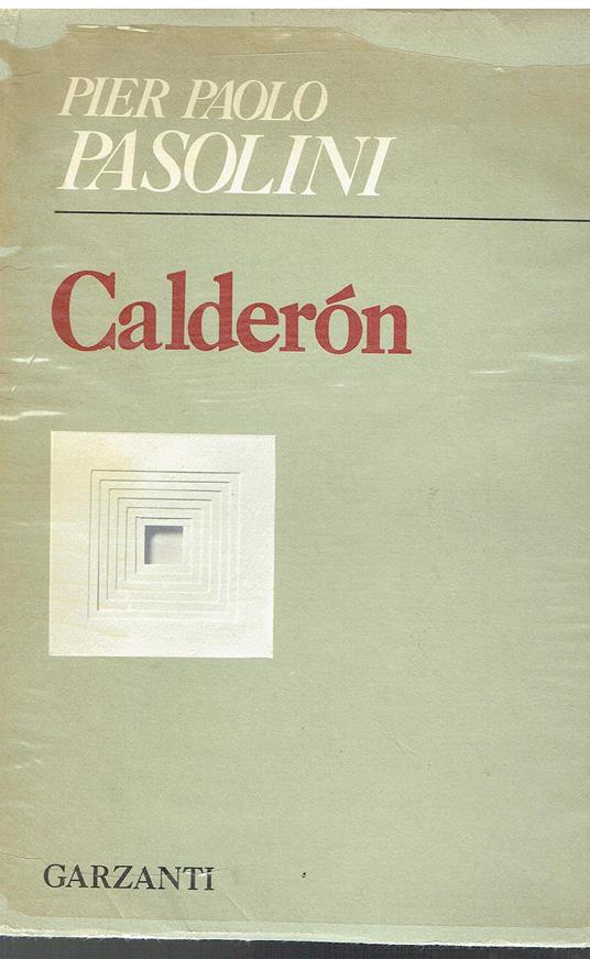 Calderon - Pier Paolo Pasolini - copertina