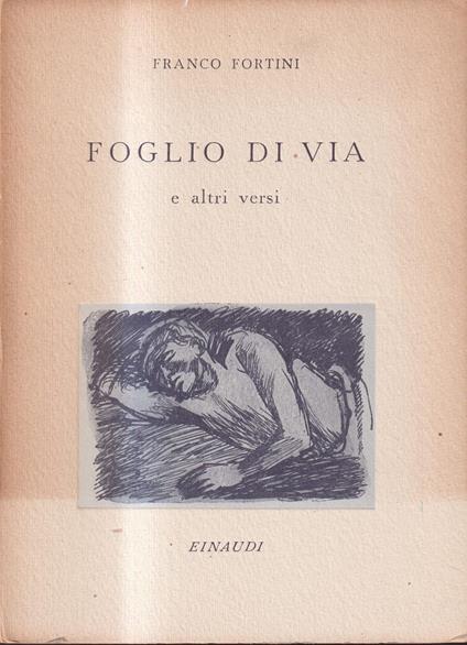 Foglio di via e altri versi - copertina