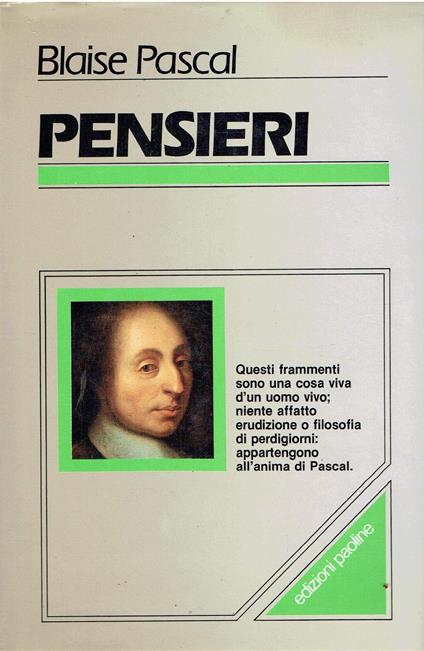Pensieri Blaise Pascal Paoline 1979 - copertina