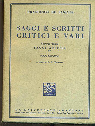Saggi e scritti critici e vari vol. 3 - copertina