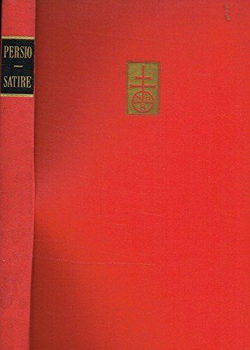 LE SATIRE. Precedute dalla vita - copertina