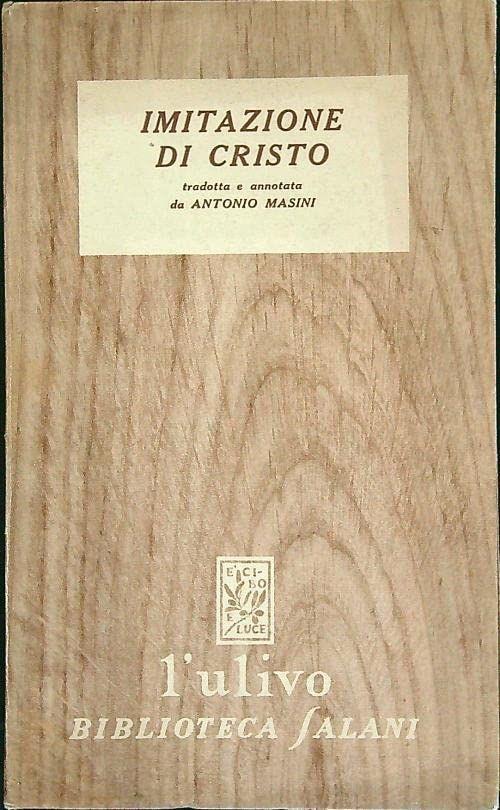 Imitazione di Cristo - copertina