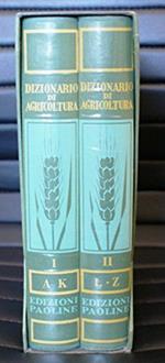 Rocco Melchionna - Dizionario di Agricoltura - 1^ Ed. Paoline 1964 - Voll. 2