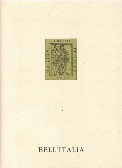 Dei fiori e costumi e cibi ovvero Bell'Italia - copertina