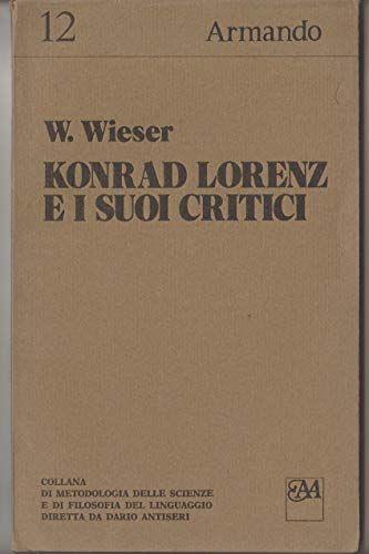 Konrad Lorenz e i suoi critici (stampa 1977) - copertina