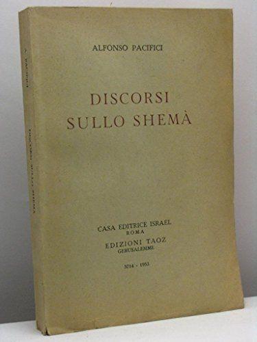 Discorsi sullo Shemà - copertina