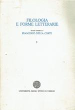 Filologia e forme letterarie. Studi offerti a Francesco Della Corte