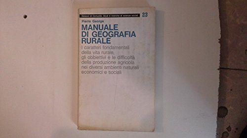 MANUALE DI GEOGRAFIA RURALE - copertina