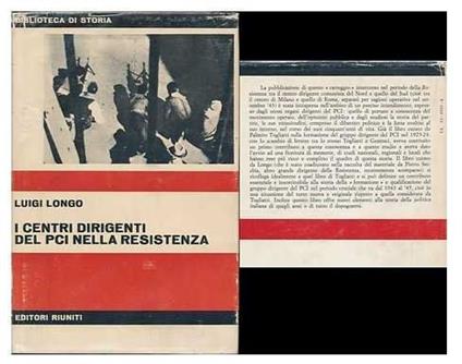 I Centri Dirigenti Del PCI Nella Resistenza - copertina