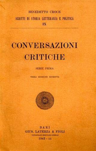 Conversazioni critiche serie seconda - copertina