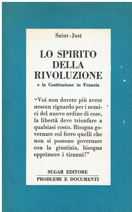 Lo spirito della rivoluzione e la Costituzione in Francia - copertina