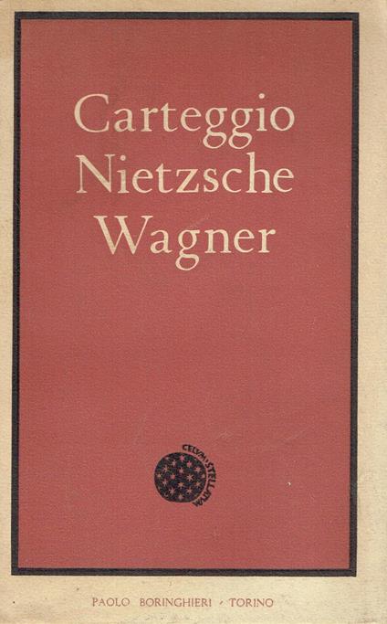 Carteggio Nietzsche Wagner - copertina