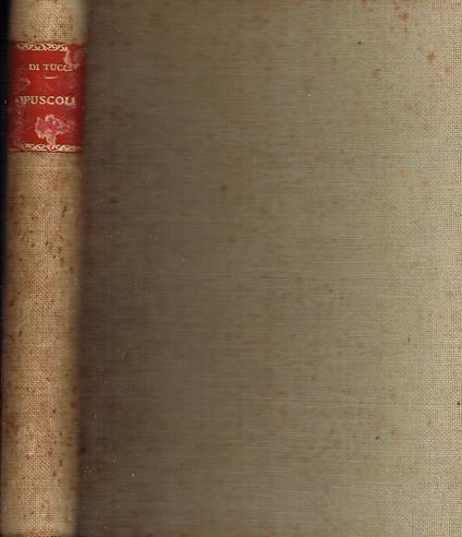 Opuscoli - Raffaele Di Tucci - copertina