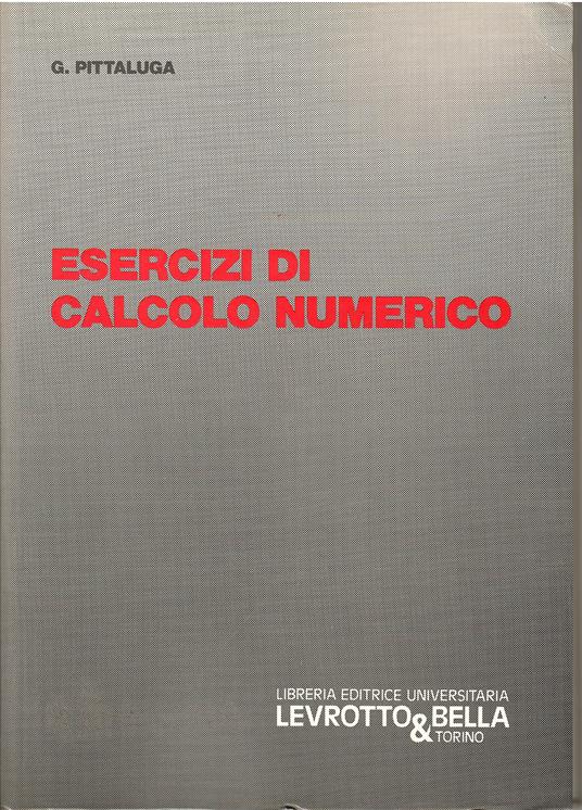 Esercizi di calcolo numerico - copertina