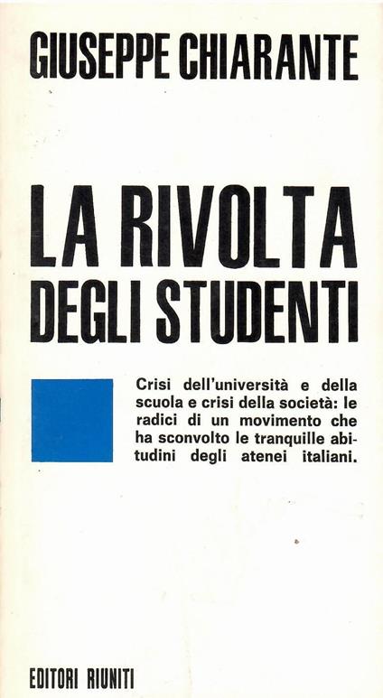 La rivolta degli studenti - Giuseppe Chiarante - copertina
