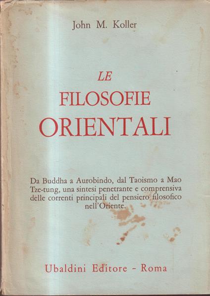 Le filosofie orientali - copertina