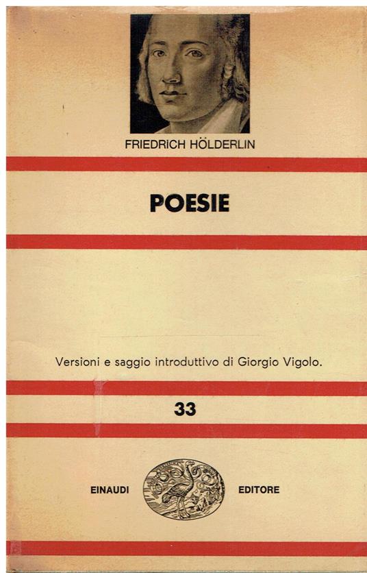 Poesie - Friedrich Hölderlin - copertina