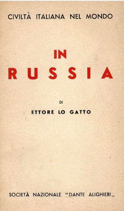 In Russia - Ettore Lo Gatto - copertina