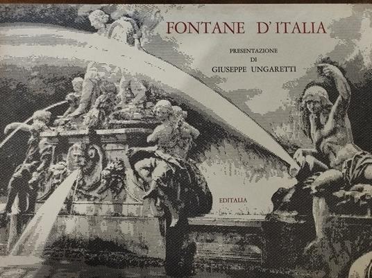 Fontane d'Italia - Giuseppe Ungaretti - copertina