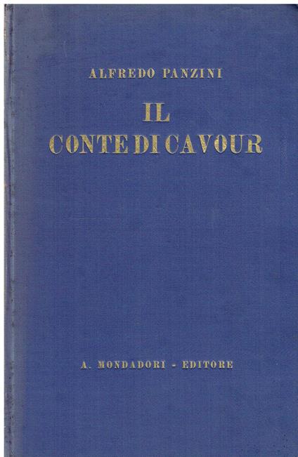 Il Conte di Cavour - Alfredo Panzini - copertina