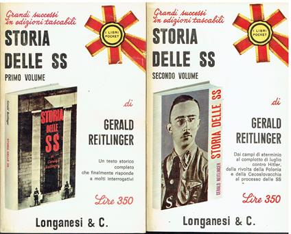 Storia delle SS 2 voll - Gerald Reitlinger - copertina