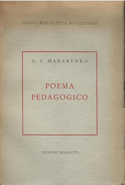 Poema pedagogico - copertina