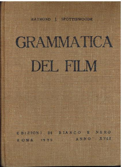 Grammatica del film - copertina