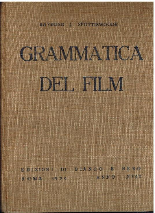 Grammatica del film - copertina