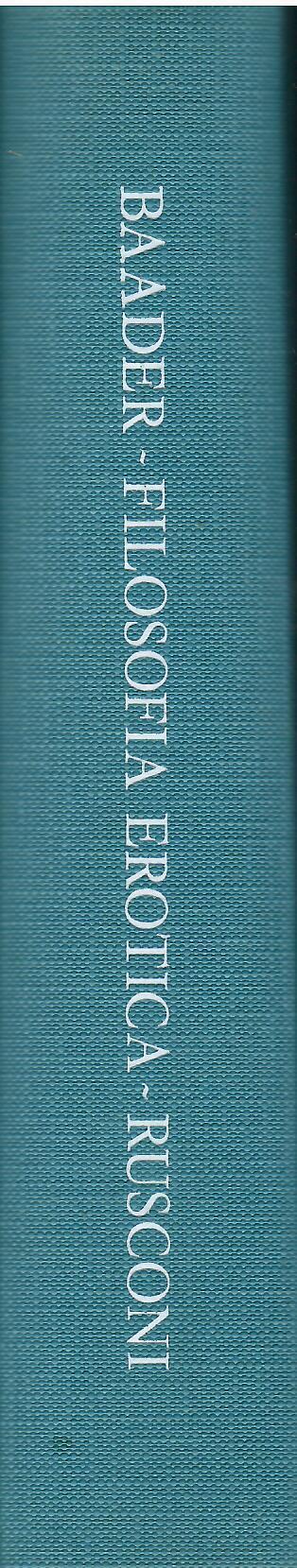 Filosofia erotica - copertina