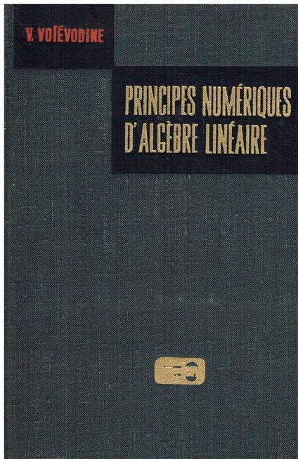 Principes numériques d'algèbre linéaire - copertina