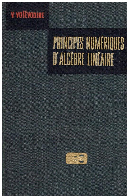 Principes numériques d'algèbre linéaire - copertina