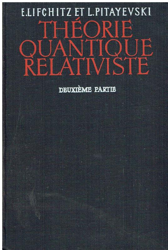 Théorie quantique relativiste. Deuxieme partie. (2) - copertina